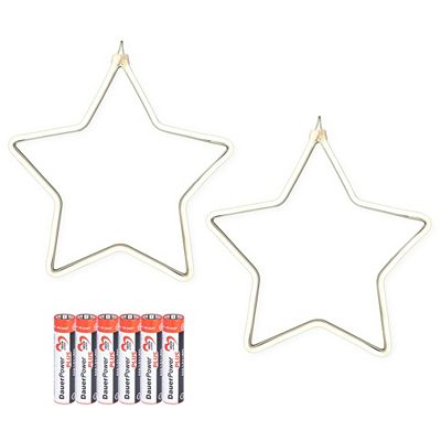 KARIN JITTENMEIER Kreativ-Set LED-Sterne mit Lichterband 8tlg.