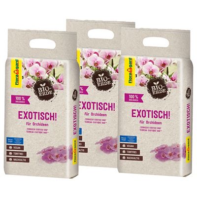 FLORAGARD® Bio-Spezialerde für Orchideen vegan, torffrei 3 Liter