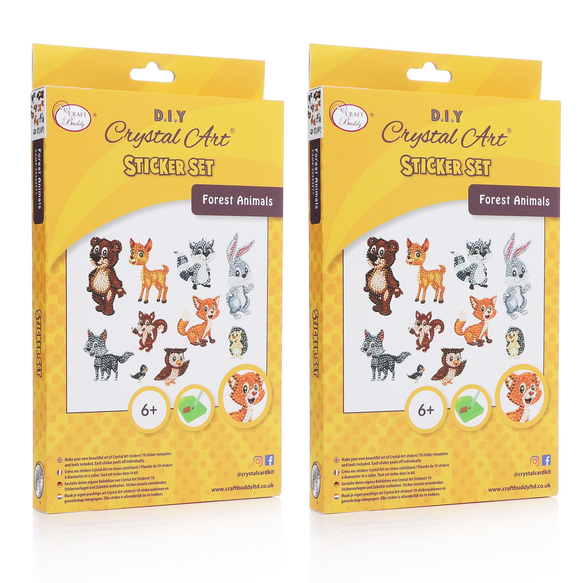 CRAFT BUDDY KreativSet Sticker zum Nachlegen 33tlg. QVC.de