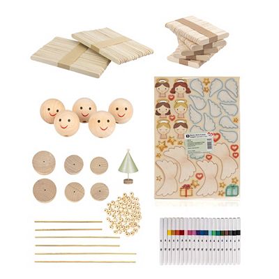 KARIN JITTENMEIER Kreativ-Set Holz Engel gestalten 38tlg.