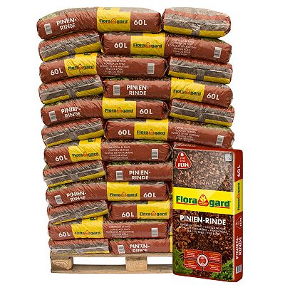 FLORAGARD® Pinienrinde fein, 2-8mm auf Palette 39x 60 Liter