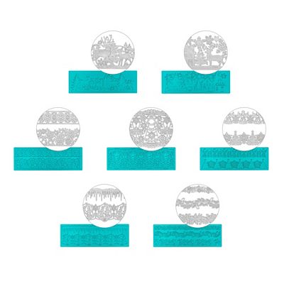 KARIN JITTENMEIER Kreativ-Set Silikon-Dekormatten verschiedene Designs 7tlg.