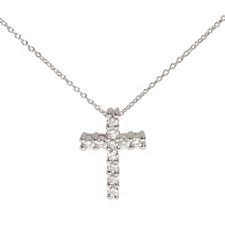 11 Brillanten Anhänger mit Kette Weiß/SI zus. ca. 0,17ct Platin 950