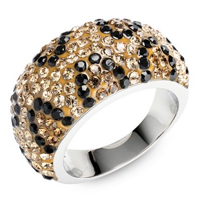 STEFFEN SCHRAUT Ring Kristalle poliert Edelstahl