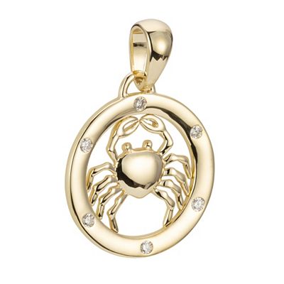 DIAMOUR Sternzeichen-Anhänger 6 Brillanten zus. ca. 0,08ct Gold 375