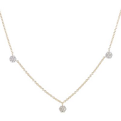 DIAMOUR Collier 49 Brillanten zus. ca. 0,50ct Gold 585