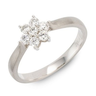 Thumbnail - PLATINITY Ring 7 Brillanten zus. ca. 0,30ct Platin 950
