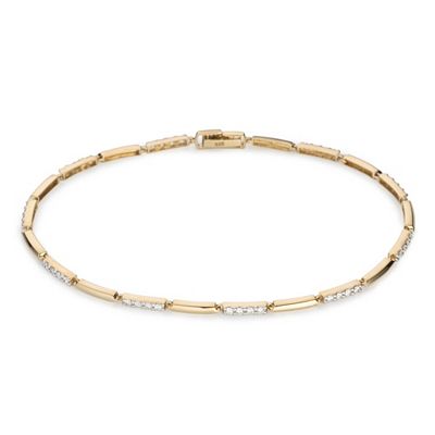 DIAMOUR Armband mind. 36 Brillanten zus. ca. 0,51ct Silber 925