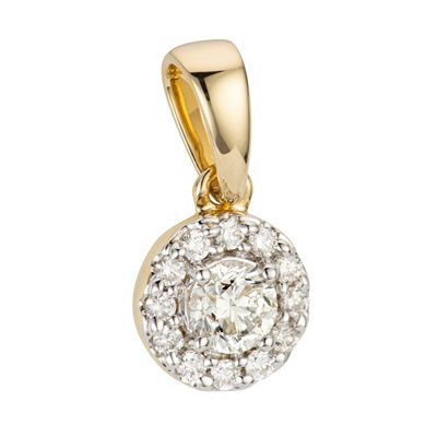 DIAMOUR Mined for you Anhänger 13 Brillanten 0,25ct Gold 585