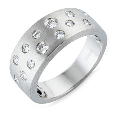 PLATINITY Sternenhimmel-Ring 13 Brillanten zus. ca. 0,40ct Platin 950