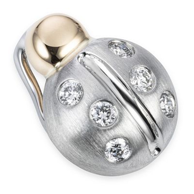 PLATINITY Anhänger Marienkäfer 6 Brillanten zus. ca. 0,06ct Platin 950/Gold 750