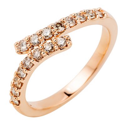 ARGYLE Ring 16 Brillanten zus. ca. 0,50ct Roségold 585