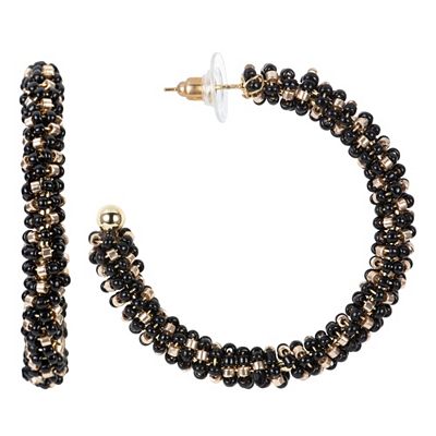 MY SECRET Creolen Glasperlen New York Edelstahl