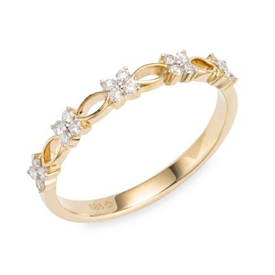 CANADIAN DIAMONDS Ring 20 Brillanten zus. ca. 0,16ct Gold 585