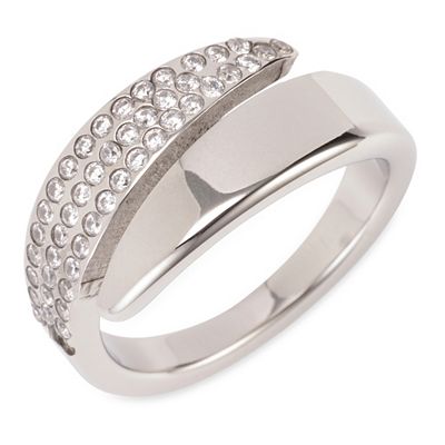 STEFFEN SCHRAUT Ring 48 Zirkonia poliert Edelstahl