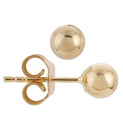 Thumbnail - GOLDRAUSCH Kugel-Ohrstecker poliert, 5mm mind. 0,5g Gold 585