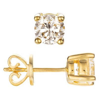 THOMAS & SOHN Lab Grown Brillanten 0,50ct Ohrstecker Silber Palladio