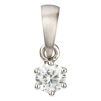 PLATINITY Solitär-Anhänger 1 Brillant ca. 0,15ct Platin 950