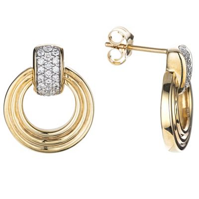 Thumbnail - DIAMOUR Ohrstecker 38 Brillanten zus. ca. 0,22ct Gold 375