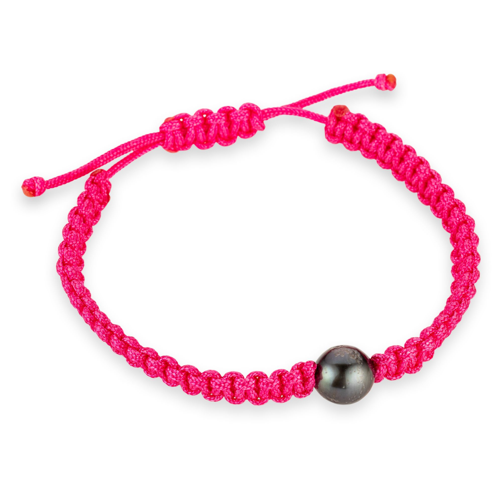 PERLEA Armband Makramee Tahitizucht- perle 9-11mm