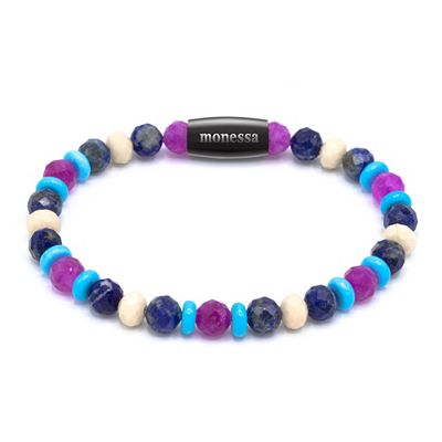 MONESSA Armband Edelsteine Schliffmix Magnetverschluss