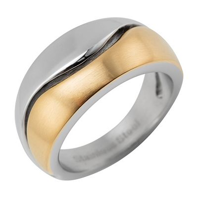 Thumbnail - SMYKE Schmuckdesign Ring poliert Edelstahl, bicolor