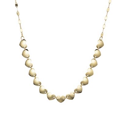 Thumbnail - GOLDRAUSCH Herzplättchen-Collier poliert mind. 1,3g Gold 375