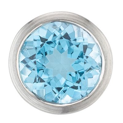 PLATINITY Anhänger beh. Swiss Blautopas ca. 0,80ct Platin 950