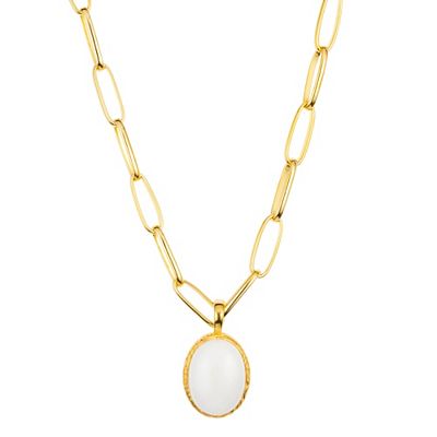 THOMAS & SOHN Edelstein Collier Cabochon oval Silber 925