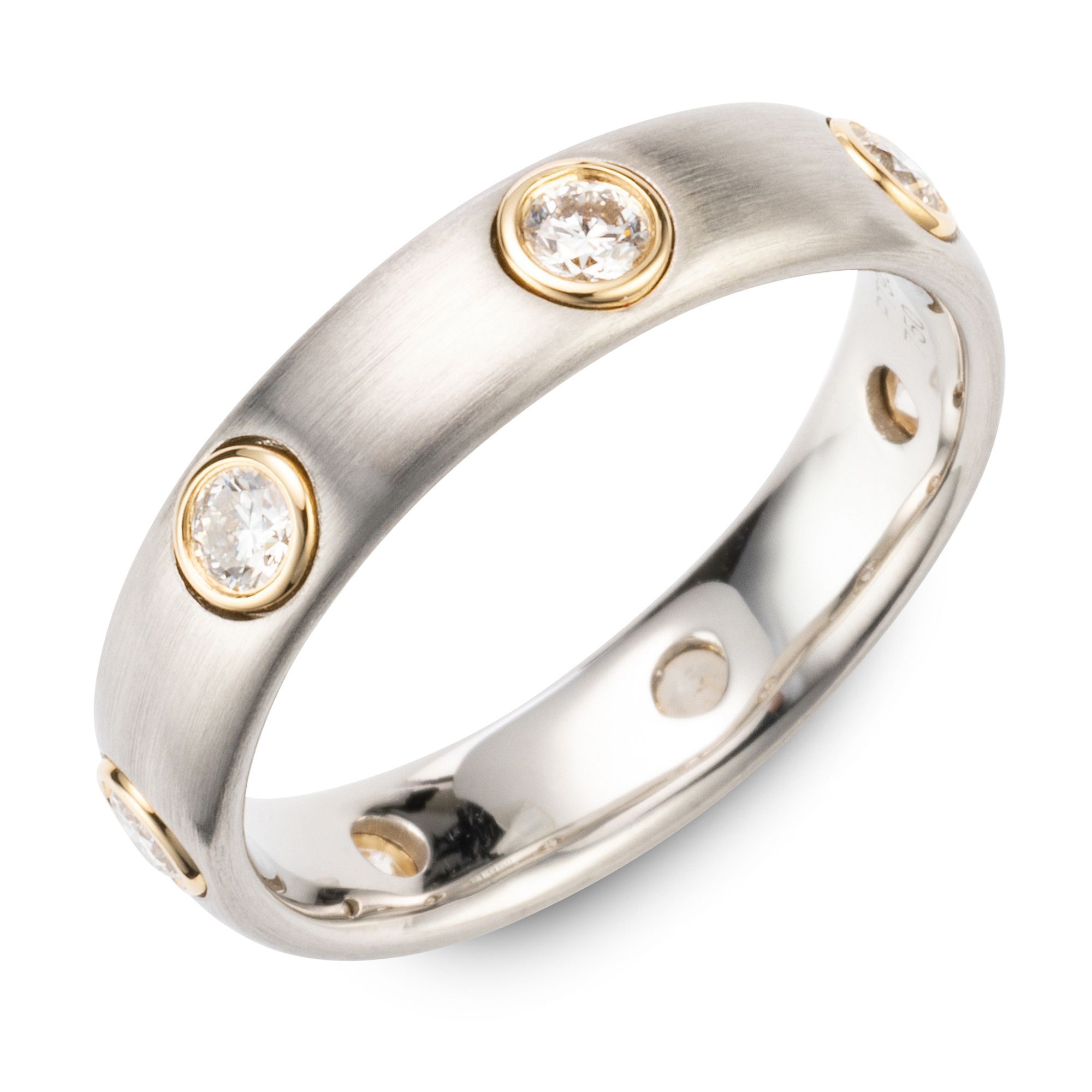 PLATINITY Ring 7 Brillanten zus. ca. 0,50ct Platin 950