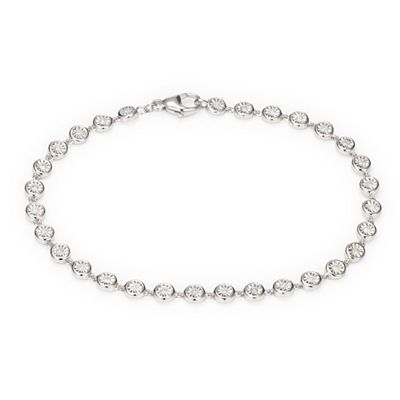 DIAMOUR Armband 30 Diamanten zus. ca. 0,50ct Silber 925