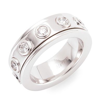 THOMAS & SOHN Lab Grown Brillanten ca.1,21ct Dreh-Ring Silber Palladio