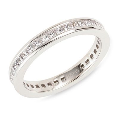PLATINITY Eternity-Ring mind. 39 Diamanten zus. ca. 1,20ct Platin 950