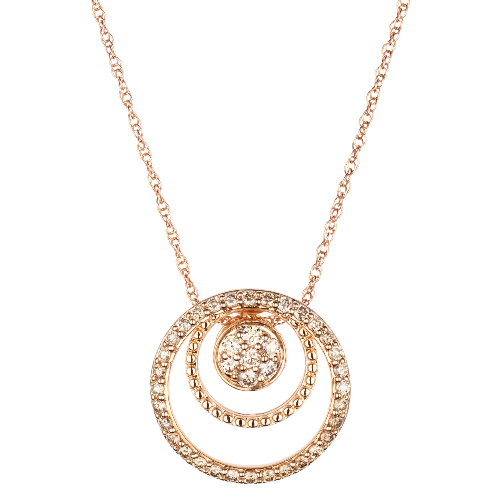 ARGYLE Anhänger mit Kette 39 Brillanten zus. ca. 0,50ct Roségold 585