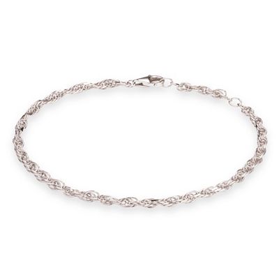 PLATINITY Kordelarmband Länge 17+19cm mind. 5,4g Platin 950