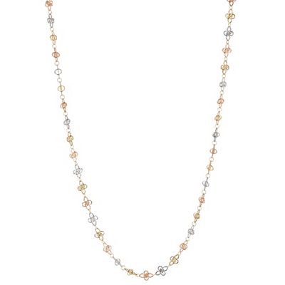 GOLDRAUSCH Collier Tricolor-Optik mind. 3,2g Gold 375