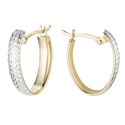 GOLDRAUSCH Creolen poliert/diamantiert mindestens 1,7g Gold 585