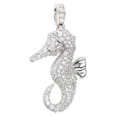 Thumbnail - DIAMONIQUE® Anhänger mind. = 0,31ct Tiermotive Silber rhodiniert