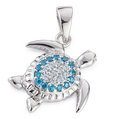 DIAMONIQUE® Anhänger mind. = 0,24ct Brillantschliff Silber rhodiniert