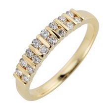 16 Brillanten Ring zus. ca. 0,35ct feines Weiß/lupenrein Gold 585