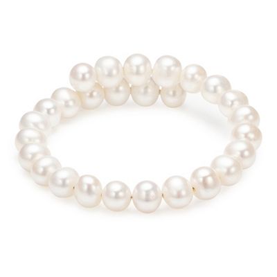 PERLEA Armreif Süßwasser- zuchtperlen 7-8mm