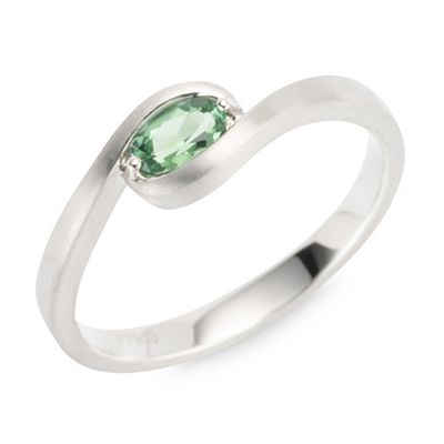 PLATINITY Ring 1 grüner Turmalin ca. 0,25ct Platin 950