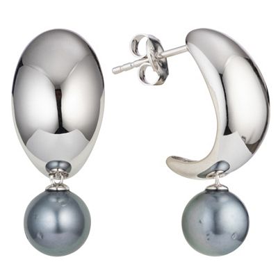 PERLEA Ohrhänger Tahitizucht- perlen 8mm Silber rhodiniert