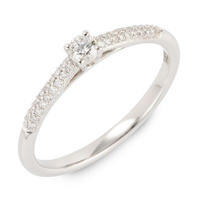 DIAMOUR Ring 37 Brillanten zus. ca. 0,20ct Weißgold 585