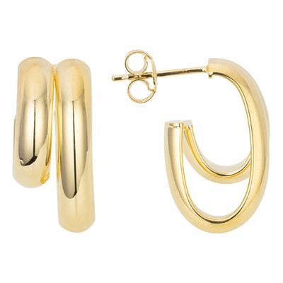 GOLDRAUSCH Steck-Creolen poliert mind. 2,07g Gold 585