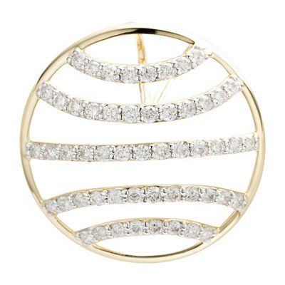 DIAMOUR Anhänger 53 Brillanten zus. ca. 0,25ct Gold 375