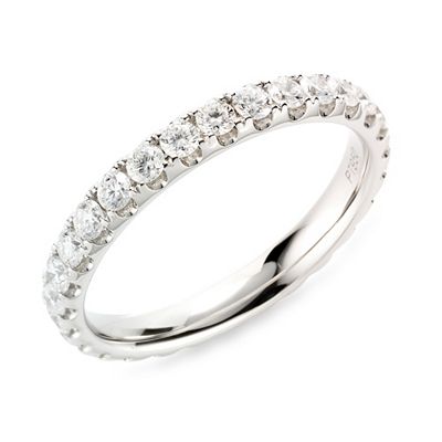 PLATINITY Eternity-Ring mind. 28 Brillanten zus. ca. 1,00ct Platin 950