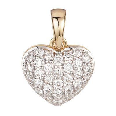 CANADIAN DIAMONDS Herz-Anhänger 31 Brillanten zus. ca. 0,30ct Gold 585