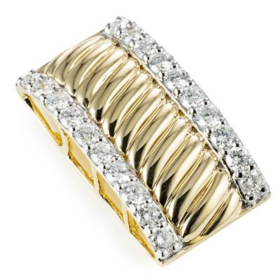 DIAMOUR Anhänger 20 Brillanten zus. ca. 0,30ct Gold 375