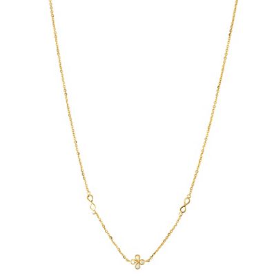 DIAMOUR Collier 4 Brillanten zus. ca. 0,10ct Gold 375